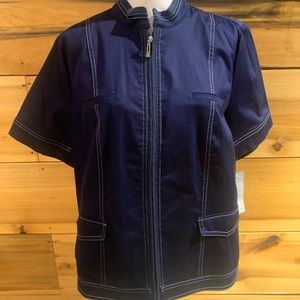 Tan Jay 2 piece pant set in Navy Blue